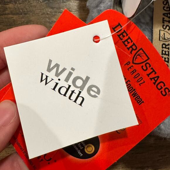 NEW Deer Stags Nordic Plaid Slippers Faux Shearling Check Men’s 7 Women’s 9 - Picture 6 of 7